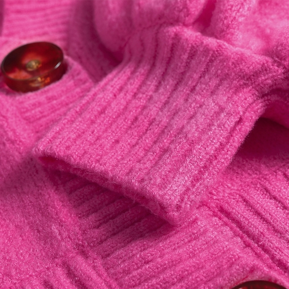 NWT Pink V-neck Cardigan - Picture 7 of 9